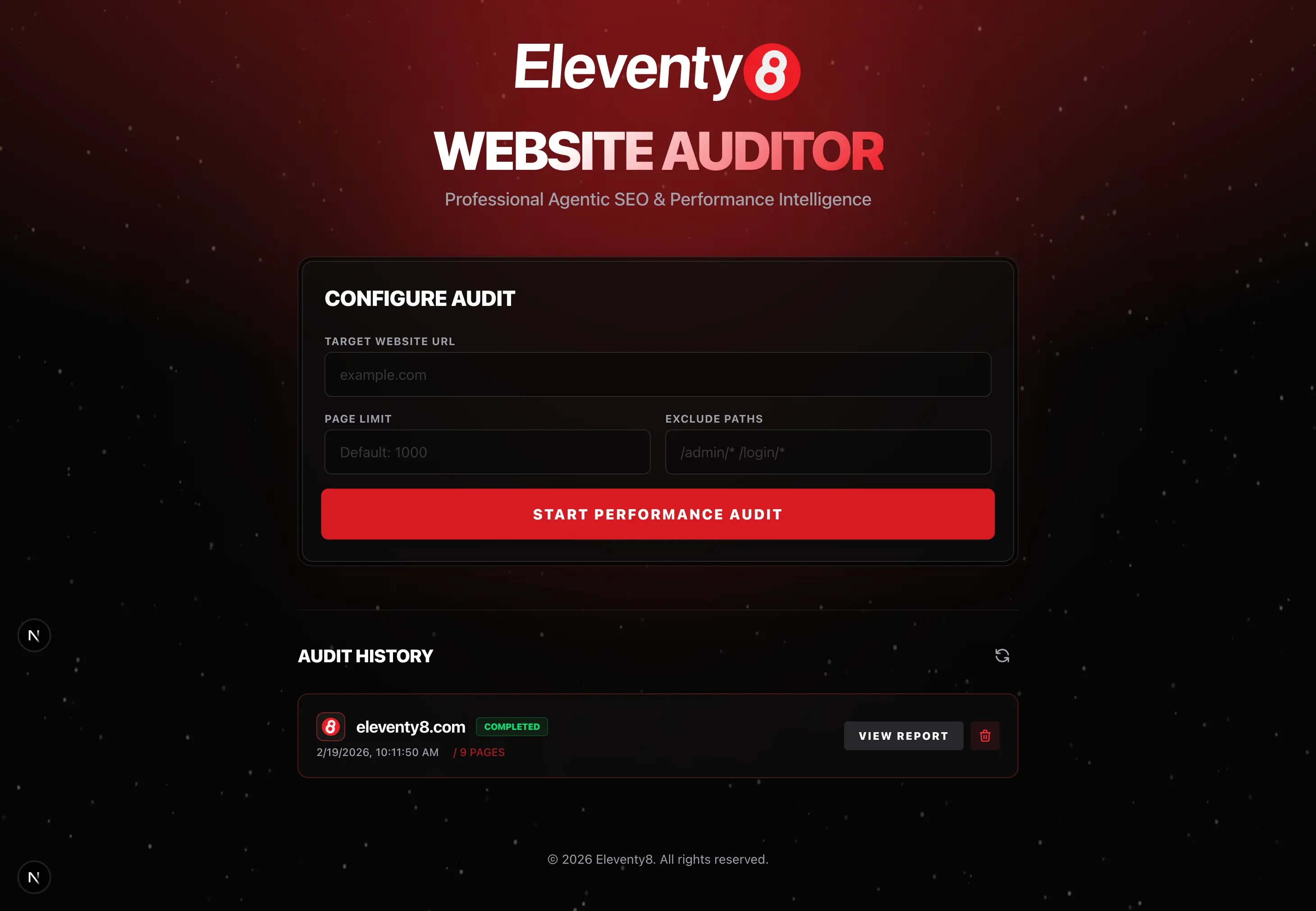 Technical Website Audit Performance Breakdown