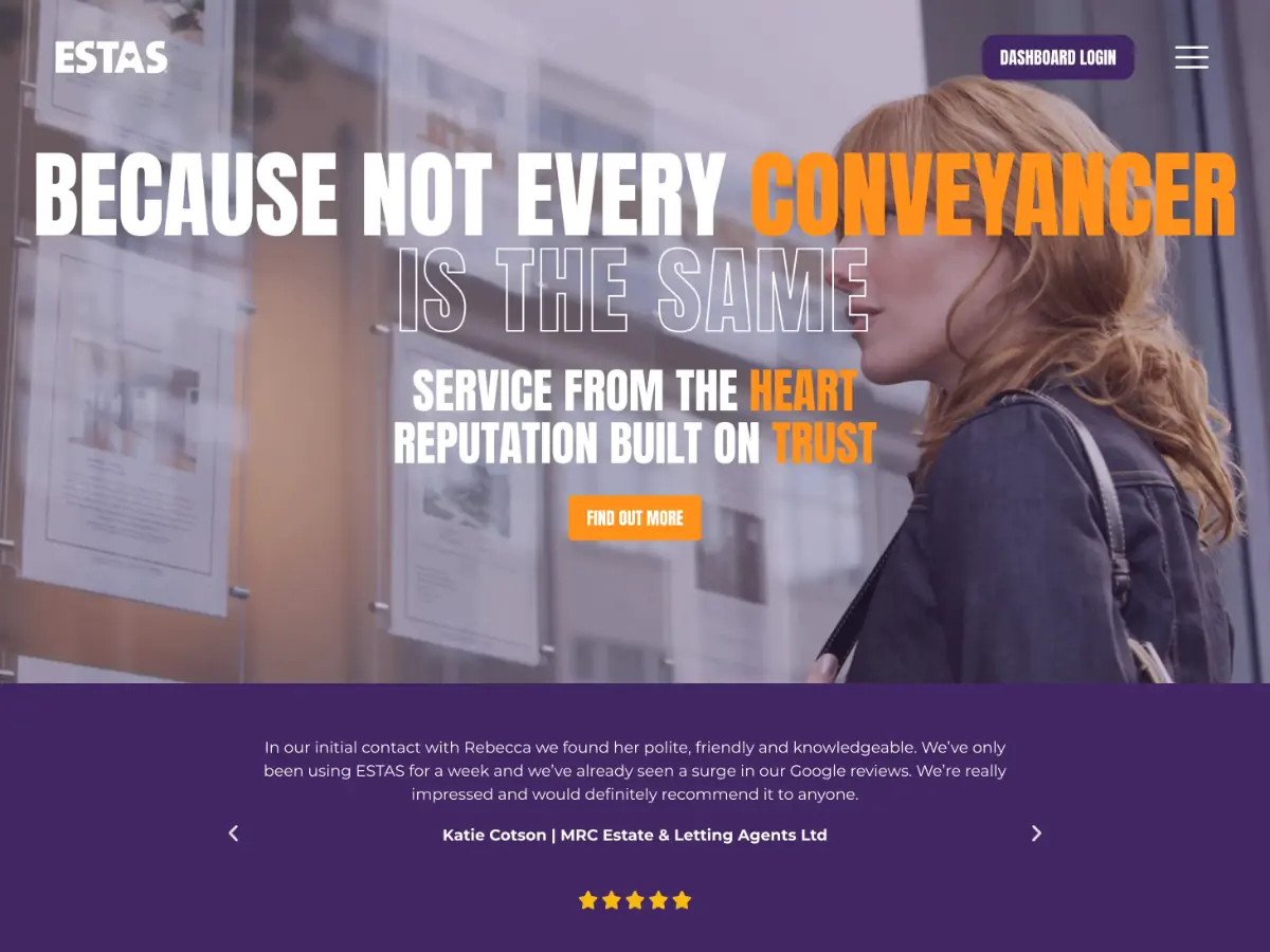 The ESTAS project screenshot